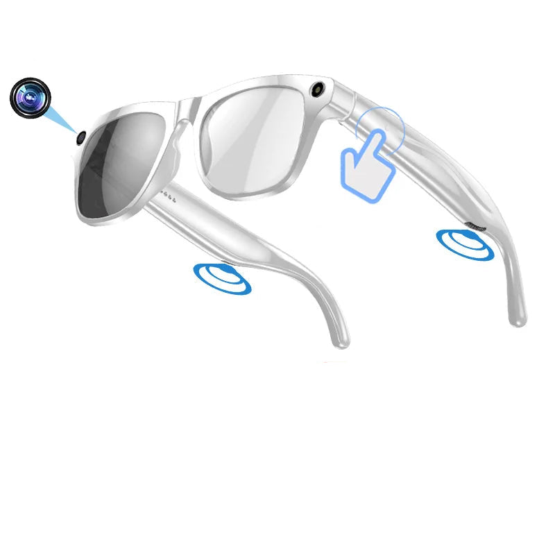 4K Transition Lenses AI Voice Translation Smart Eyewear
