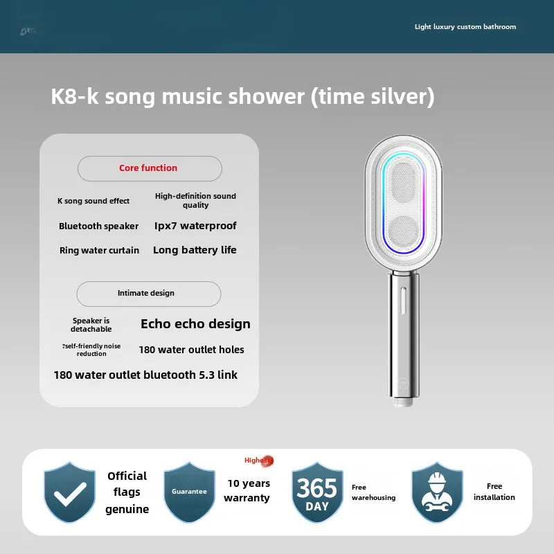 Wireless Speaker Shower Nozzle