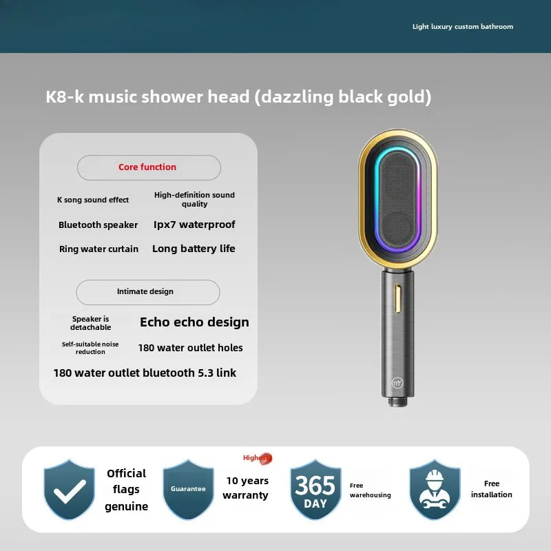Wireless Speaker Shower Nozzle
