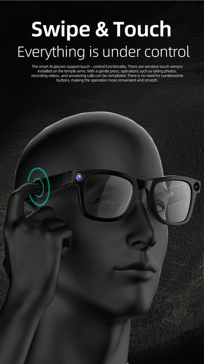 AI Voice Translation 4K Transition Lenses Smart Eyewear