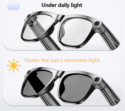 4K Transition Lenses AI Voice Translation Smart Eyewear