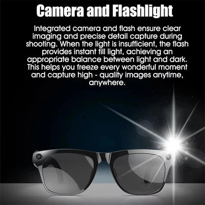 4K Transition Lenses AI Voice Translation Smart Eyewear