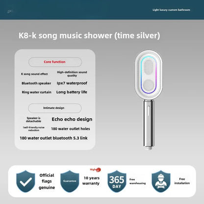 Wireless Speaker Shower Nozzle
